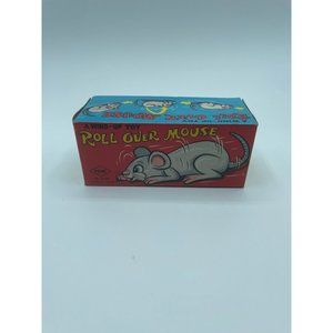 Vintage Tinplate Wind-Up Roll-Over Mouse Toy, Yoneya (YONE), Japan. EXiB